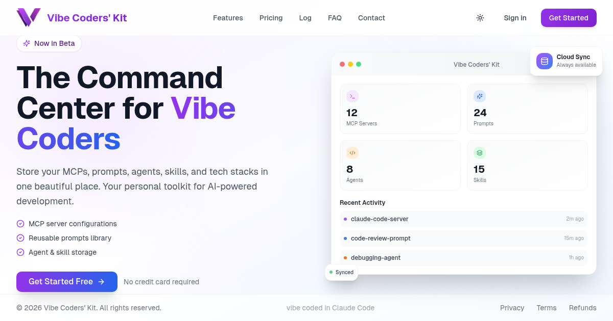 Vibe Coders' Kit screenshot